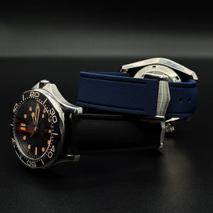 Bracelet de montre sport en caoutchouc FKM respirant à motif tissé à libération rapide pour <span class=keywords><strong>Seiko</strong></span> 18-24 mm - Product Image 4