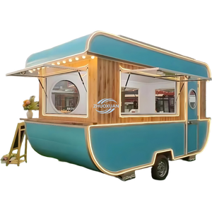 Remolque de Comida Retro de 5.5m, Camión de Comida Móvil, Carrito de Café y Helados para Exteriores - Product Image 5