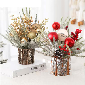 30cm Small <b>Christmas</b> <b>Tree</b> Decorative Ornaments <b>Table</b> <b>Christmas</b> Decoration Festive Figurine & Toy for Holiday Decorations - Product Image 1