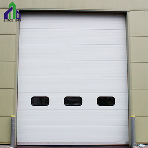JIANDA <span class=keywords><strong>porta</strong></span> sezionale Industriale di colore bianco ad alta portanza <span class=keywords><strong>scorrevole</strong></span> <span class=keywords><strong>porta</strong></span> industriale con windows - Product Image 2