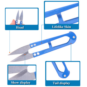 Tijeras para línea de pesca con señuelos, herramienta de corte de acero inoxidable de 105mm y 14,5g para accesorios de pesca - Product Image 4