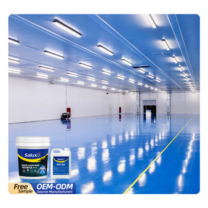 Recubrimiento de Piso de Dos Componentes Ecológico y sin Solventes de Resina Epoxi <span class=keywords><strong>Salux</strong></span> SD2130, Alta Resistencia para Clínicas y Almacenes, Aplicación con Brocha - Product Image 1