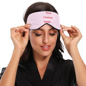 Luxury Super Soft Adjustable Strap Eye <b>Mask</b> Comfortable <b>Sleeping</b> Blindfold with Custom Pattern for Promotional & Business Gifts - Product Image 4