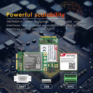 SIMCOM SIM7600E-H PCIE LTE Cat4 โมดูลมัลติแบนด์ LTE GSM HSPA+ EDGE สำหรับอุปกรณ์อุตสาหกรรม M2M IoT - Product Image 3