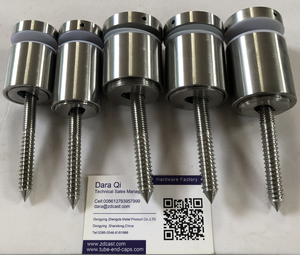 Zdcast aço inoxidável vidro ajustável standoff com chave para a área externa da escada - Product Image 5