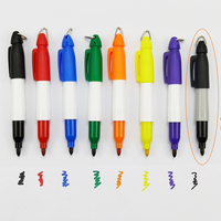 Mini stylos marqueurs permanents avec clips porte-clés de golf