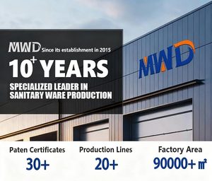 Mwd cao cấp tiêu chuẩn Úc Watermark/wels CE không có vành tuôn ra gốm sứ đen hai mảnh tầng gắn nhà vệ sinh cho phòng tắm - Product Image 4