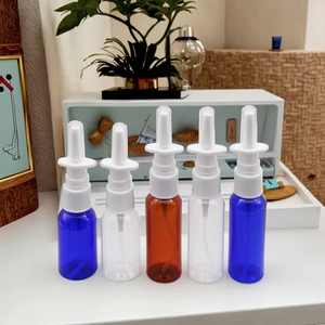 Blanco, rosa, negro, azul, ámbar, Color personalizable, 10ml, 15ml, 30ml, Material PET, serigrafiado, botellas de aerosol nasal, tapón de rosca, líquido - Product Image 3