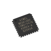 Microcontrolador ATMEGA168V-10MU, Encapsulado QFN32, MCU de 8 Bits, Original