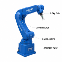 Mini bras robotique industriel YASKAWA MotoMINI 0,5 kg, robot de bureau à 6 axes pour l'éducation et les laboratoires, avec contrôleur YRC1000