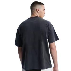 Camiseta de Manga Corta Personalizada, Extra Grande, a la Moda, Estilo Hip Hop, Retro, Urbana, Ecológica, de Algodón para Hombre - Product Image 3