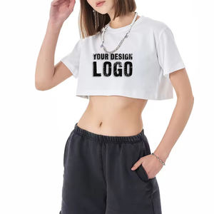 Fashion Street Casual Yoga Sport Crop Women's T Shirt New Design Spice Girls Street <b>Dance</b> Sexy Cropped Lady T Shirts - Product Image 1