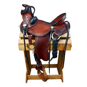 Silla de montar para caballo de carreras de Uttar Pradesh, de moda, color negro natural, la mejor calidad, artesanía, cuero genuino, madera sostenible - Product Image 2