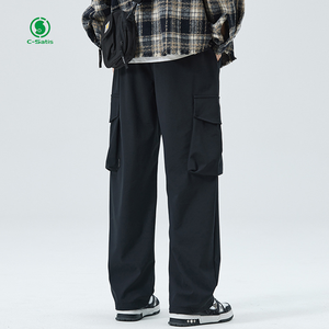 Pantaloni da <span class=keywords><strong>lavoro</strong></span> <span class=keywords><strong>a</strong></span> vita media Casual da uomo primavera pantaloni Cargo in tessuto di Nylon e cotone all'ingrosso - Product Image 2