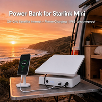 Batterie Li-Polymère pour Starlink Mini 76800mAh, alimentation portable avec protection IP65, sortie USB-C PD 65W et DC 21V