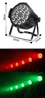 Éclairage de scène 18*10W RGBW pleine couleur 4 en 1, projecteur LED pour scène, bar, karaoké, mariage, concert