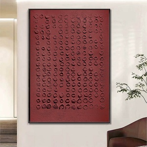 Peinture à l'huile en relief 3D Wabi Sabi faite à la main en gros sur toile, peinture murale minimaliste pour salon, décoration intérieure de la maison - Product Image 1