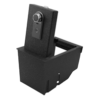 Boîte de rangement sécurisée pour console centrale avec accoudoir pour Mazda CX-30 2020-2026, serrure à empreinte digitale avec clé de secours, en acier robuste, rangement dissimulé