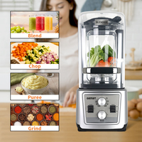 Gemat 6 Liter Grote Capaciteit Commerciële Blender Heavy Duty Liquidificador met Geluidsdempende Professionele Smoothie Blender Machine