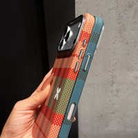Étui de téléphone magnétique à motifs de luxe pour iPhone 18 Pro Max 17 Pro Max 16 15 14 13