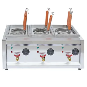 Equipo de restaurante, cesta de acero inoxidable, cocina comercial de fideos, Caldera de Pasta eléctrica portátil, máquina de cocina