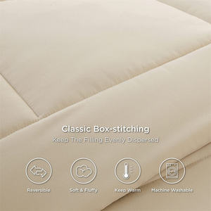Edredón acolchado personalizado de algodón y poliéster, colcha de Color sólido para todas las estaciones, venta al por mayor - Product Image 5