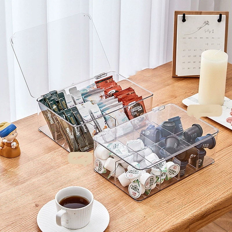 OWNSWING Tee Aufbewahrung boxen Kaffee beutel halter Kchen organisatoren  Abnehmbarer geteilter Kunststoff-Aufbewahrung behlter mit Deckel|  Alibaba.com