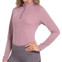 Camiseta de Manga Larga para Mujer, Suéter de Alta Gama para Equitación