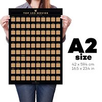 Carteles personalizados para rascar del fabricante, 100 lugares, películas, álbum de anime, póster de lista de deseos, 100 fechas, carteles para rascar