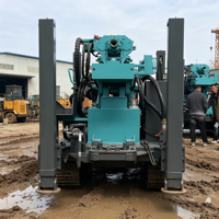 Machine de forage professionnelle pour eaux souterraines, foreuse à air pour puits, équipement de forage pour la construction de sondages, applications géothermiques et d'eau potable rurale