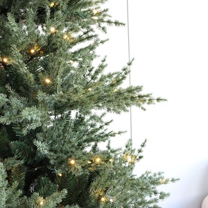 <span class=keywords><strong>Sapin</strong></span> de Noël <span class=keywords><strong>artificiel</strong></span> réaliste en PE de qualité supérieure de 4 pieds, 5 pieds, 6 pieds, 7 pieds, 2024, avec lumières blanches chaudes - Product Image 2