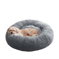 LY Factory Nid anti-anxiété personnalisable Lit en peluche en fausse fourrure pour chien et chat Coussin chauffant d'hiver confortable Lit solide pour animaux de compagnie Carton