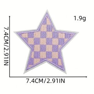 แพทช์ปักลายดาวรูปทรงตาข่ายสีสันใหม่สำหรับเสื้อผ้า ขายส่ง - Product Image 4