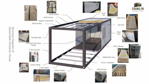 Maisons flottantes modulaires préfabriquées en acier JHCE1 <span class=keywords><strong>autonome</strong></span> pour bureaux, commerces ou villas, kits de formation inclus - Product Image 5