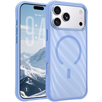 Coque de téléphone magnétique robuste antichoc en TPU et PC avec motif texturé ondulé, finition mate, vente en gros d'usine pour iPhone 18 Pro Max 17 Pro 16