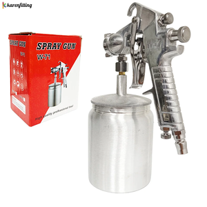 Pistolet de pulvérisation HVLP W-71 1.3/1.5/1.8mm pour peinture automobile avec réservoir supérieur et inférieur de 600 ml, pulvérisateur pneumatique à haute atomisation - Product Image 1