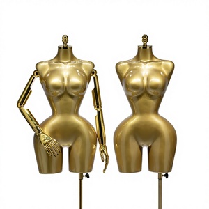 Maniquí de Plástico de Medio Cuerpo Tamaño Grande para Exhibición de Ropa y Lencería Femenina - Product Image 1
