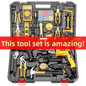 Boîte de rangement d'outils en plastique rigide multifonctionnelle de haute qualité pour électricien, robuste, pour la construction, kit d'outils de quincaillerie - Product Image 5