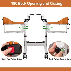 Kursi Transfer pasien elektrik, dengan roda alat bantu mobilitas dapat diatur untuk penggunaan lansia, rumah, perawatan - Product Image 5