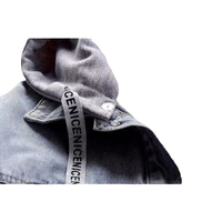 Veste en jean à capuche de haute qualité pour femme, coupe oversize, bleu clair, style streetwear décontracté, coupe ample