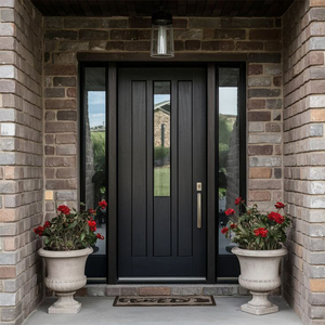Portes d'entrée en aluminium européennes ZEKIN pour villas, portes principales de sécurité antivol pour l'extérieur des maisons - Product Image 1