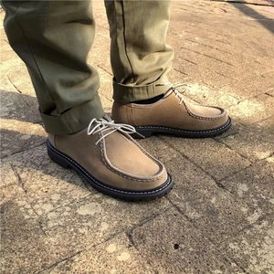 Zapatos de Vestir Estilo Casual con Plataforma, de Gamuza Retro Personalizados, de Cuero Genuino, Tipo Dangaroo, para Hombre - Product Image 3