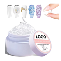 Gel UV durable pour ongles, marque privée, écologique, gel UV de construction non collant, tenue 3-4 semaines, temps de polymérisation LED 30s
