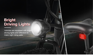 SAMEBIKE 1000W Motor de alta velocidad Batería integrada Pedal urbano multifuncional asistencia bicicleta de montaña eléctrica - Product Image 4