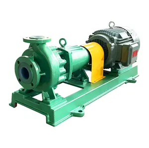 JIS 10K Flange Closed Impeller Chemical Resistant Fluorine Lined Centrifugal Acid Pump