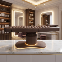 Table de massage électrique intelligente pour cils, lit de spa, lit de clinique, chaise réglable pour salon, lit de massage de luxe rembourré