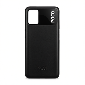 Funda trasera Poco para Xiaomi Poco M3, funda protectora estilo cuero negro - Product Image 2