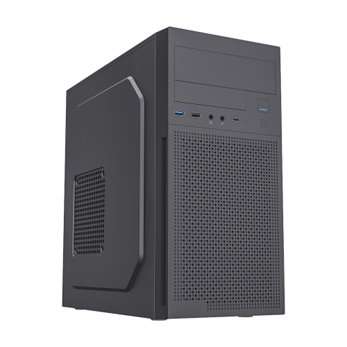 Business Computer Case Support Micro ATX Mother Board and Type-C 3.0 Convex Hull Side Panel