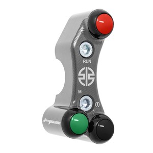 Interruptor de manillar derecho para Kawasaki Ninja H2/R (orificios alineados) (titanio) - Product Image 3