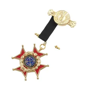 Insignes d'anniversaire personnalisés Président médaillon commémoratif emblème de la médaille Médailles d'honneur